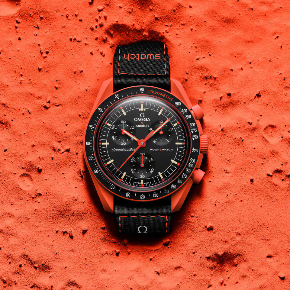bioceramic Moonswatch MISSION ON EARTH - LAVA Clone 1.1