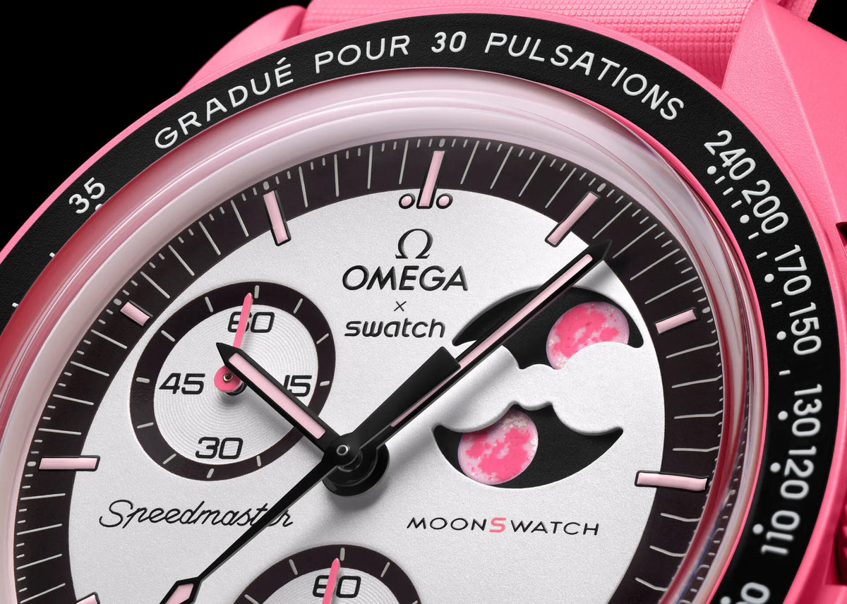 bioceramic Moonswatch MISSION TO THE PINK MOONPHASE Clone 1.1