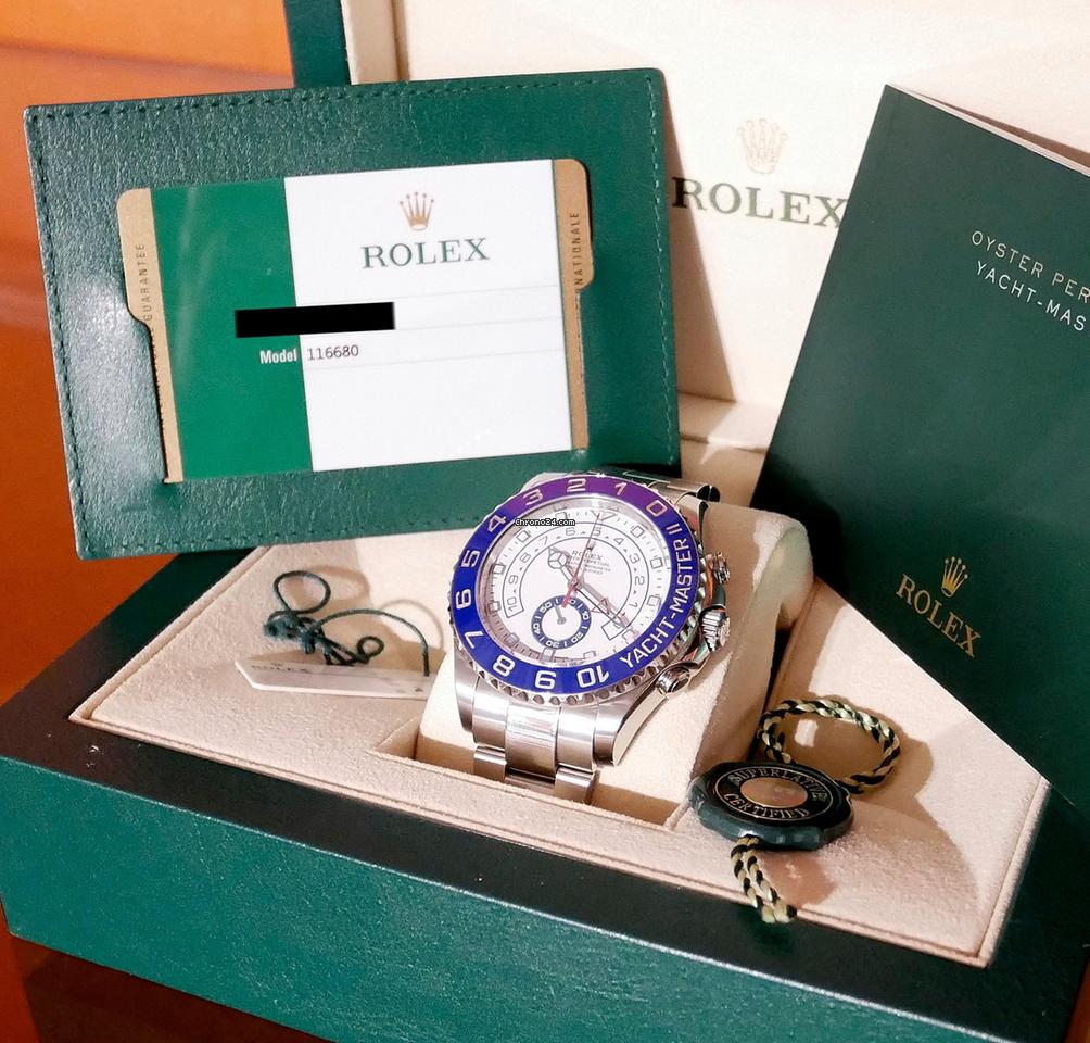 Rolex Yacht-Master II 116680 44mm White Dial 9 Links