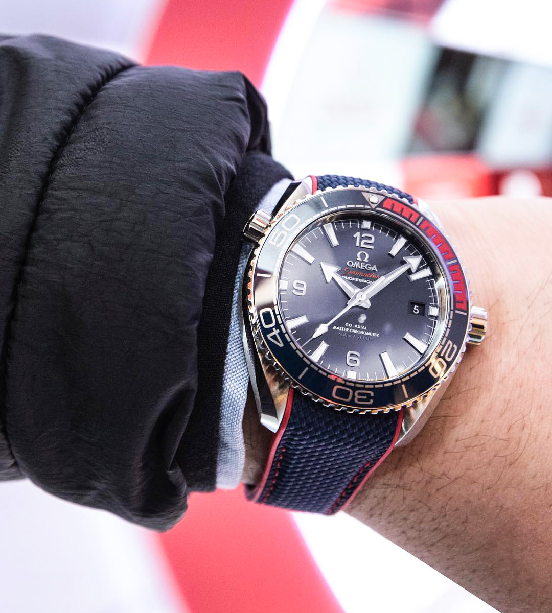 Omega Seamaster Planet Ocean Pyeongchang Automatik Cinturino Accaio Clone 1.1