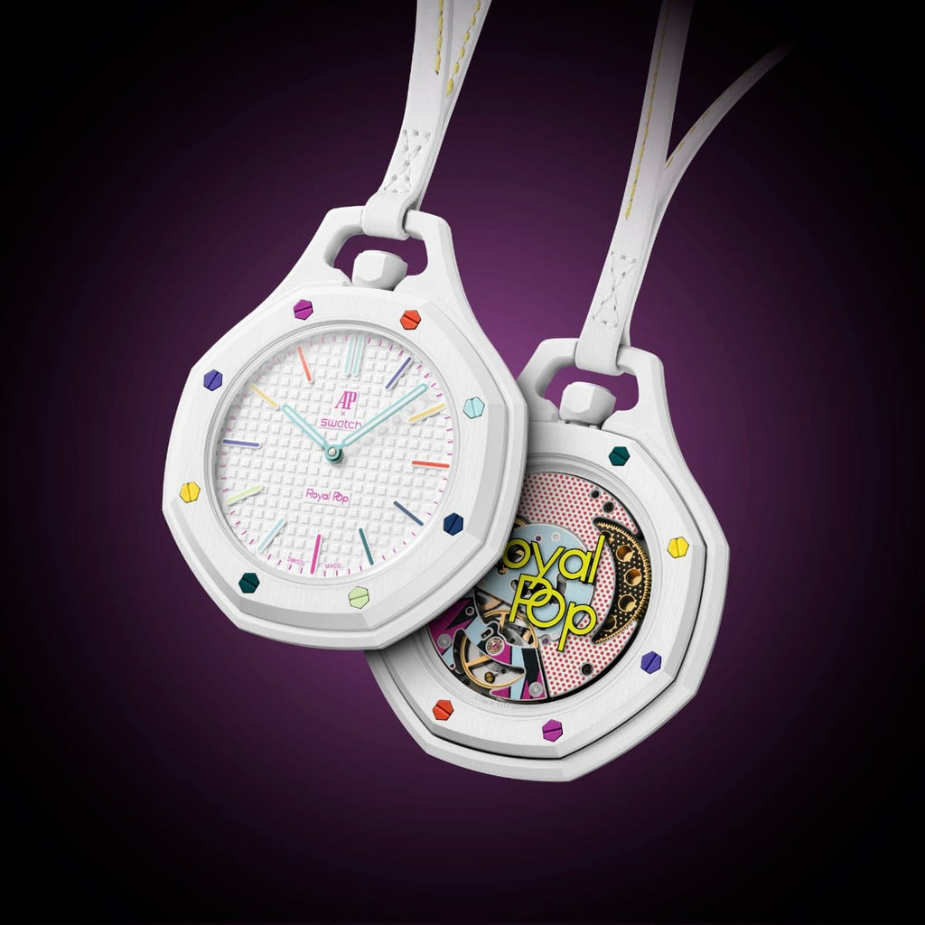HUIT BLANC Materiale della cassa SWATCH BIOCERAMIC Impermeabile 2 Bar Movimento Meccanico Clone 1.1