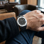 OCHO NEGRO Materiale della cassa SWATCH BIOCERAMIC Impermeabile 2 Bar Movimento Meccanico (USATO COME NUOVO)
