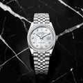 Rolex Datejust  Black Diamond Dial Stainless Steel Oyster 36mm Clone 1.1 Mens Watch