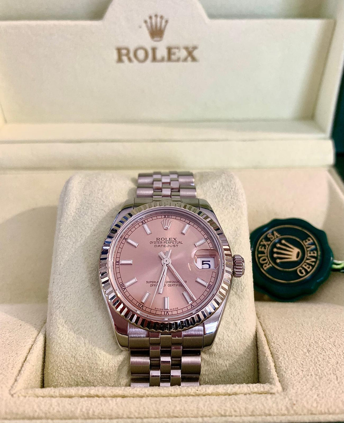 Rolex Lady DATEJUST 26 Pink Numeri Romani DateJust