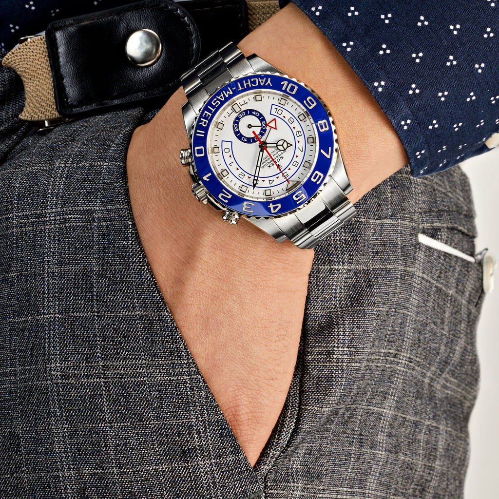 Rolex Yacht-Master II 116680 44mm White Dial 9 Links