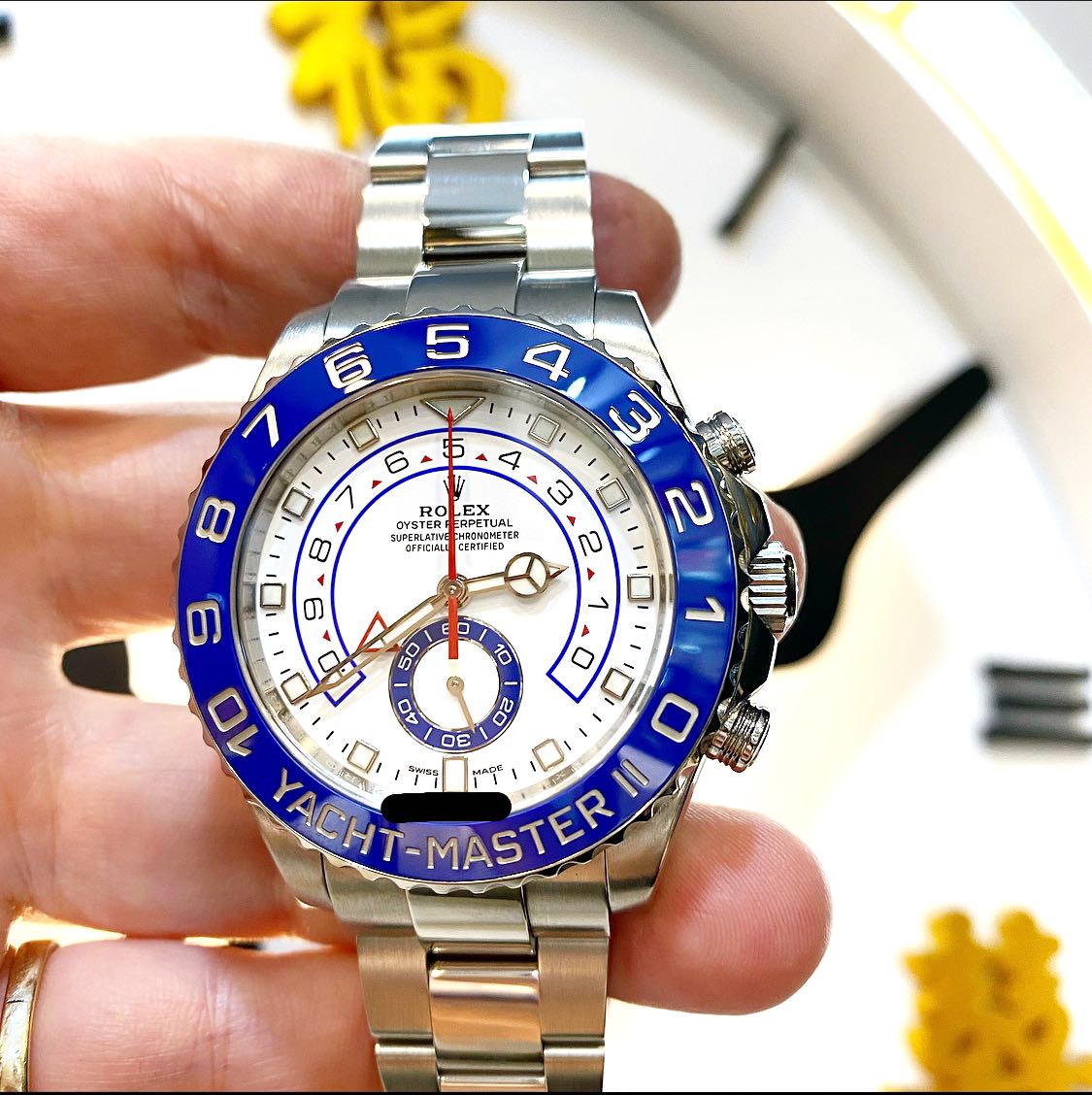 Rolex Yacht-Master II 116680 44mm White Dial 9 Links