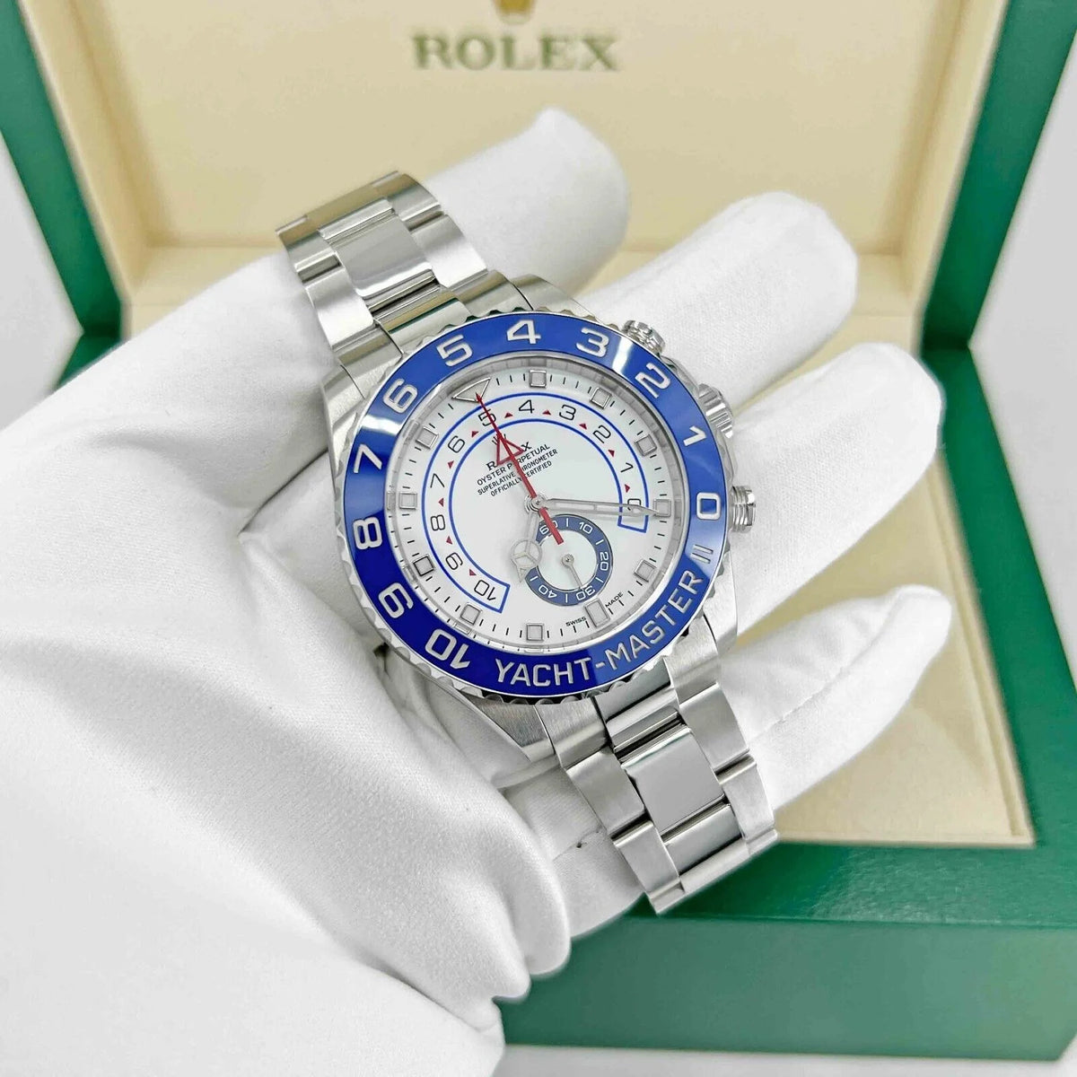 Rolex Yacht-Master II 116680 44mm White Dial 9 Links