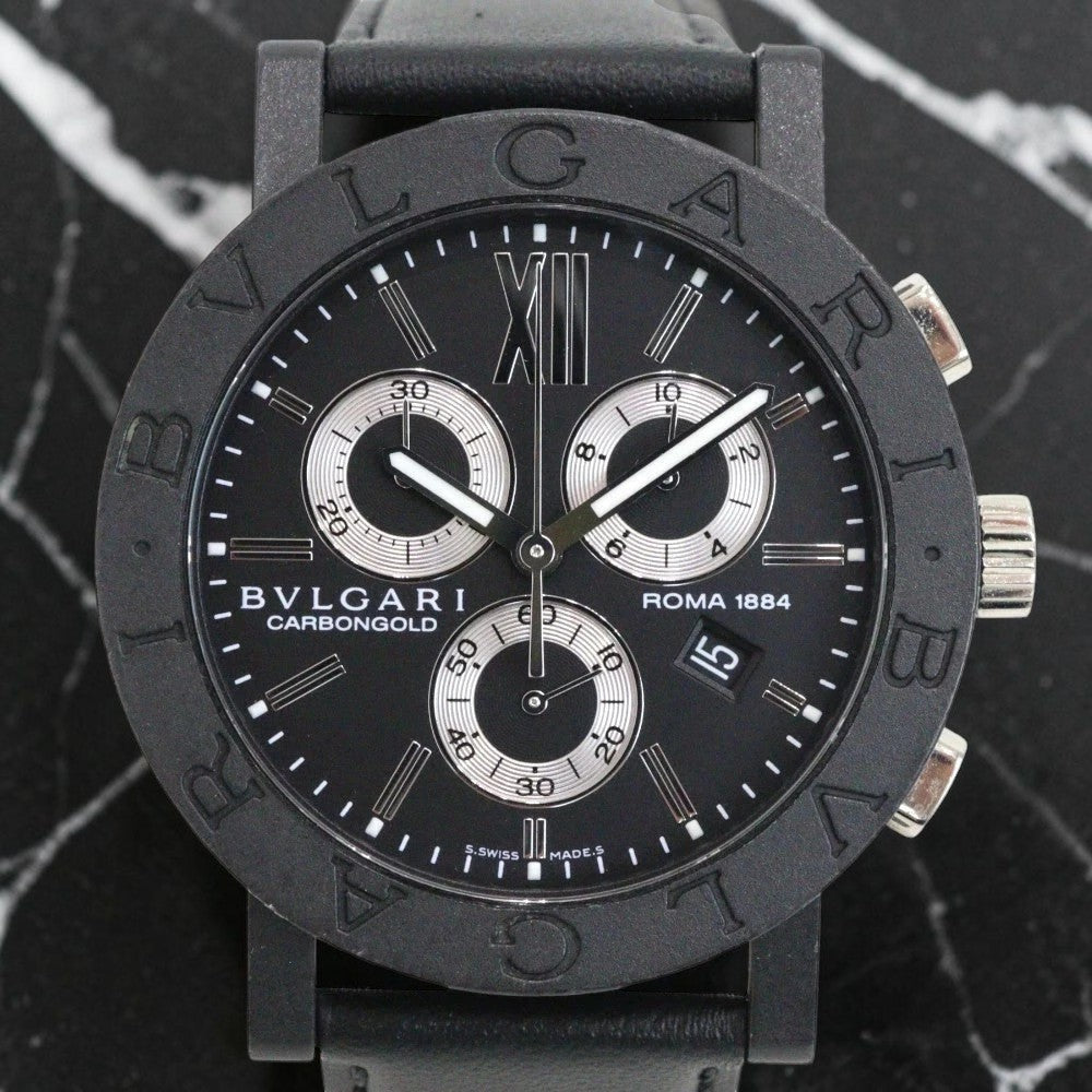 Bvlgari  Black Dial Men's Watch Clone 1.1 Roma