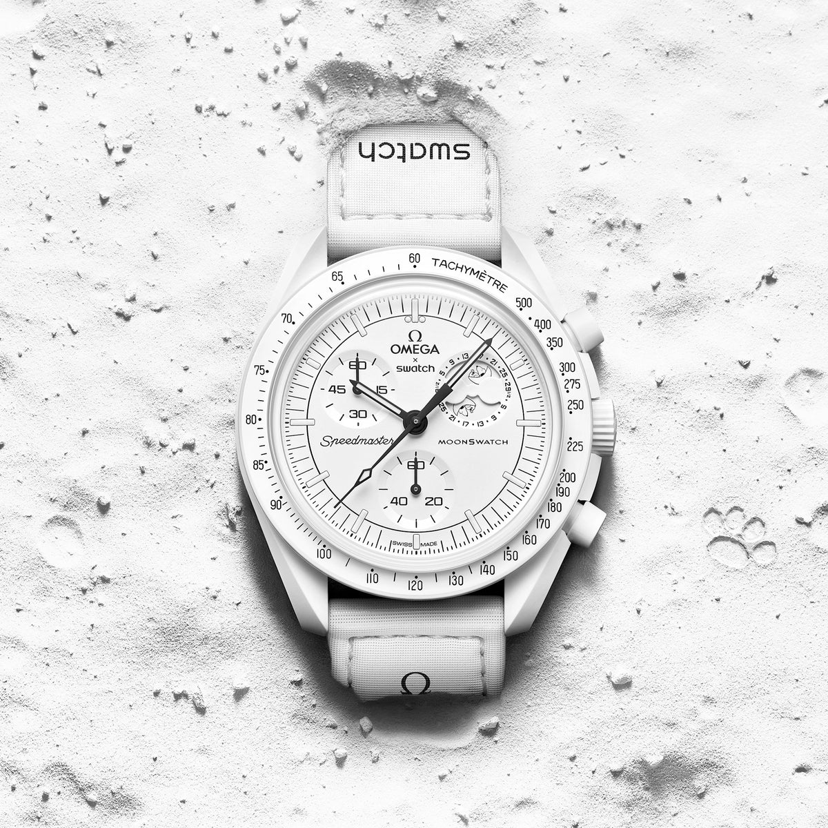 bioceramic Moonswatch MISSION TO THE MOONPHASE - FULL MOON Clone 1.1